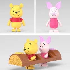 Aoshima RakuPla Tokotoko No.DP-15 Winnie the Pooh Pooh & Piglet Model Kit JAPAN