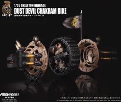 ARC-47 Skeleton Brigade Dust Devil Chakram Bike 1/35 Action Figure JAPAN