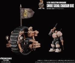ARC-46 Skeleton Brigade Smoke Signal Chakram Bike 1/35 Action Figure JAPAN