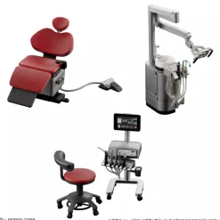 BANDAI 1/12 Dental Chair Signo T500 Figure Set of 3 Capsule Toy JAPAN OFFICIAL