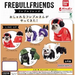 BANDAI French Bulldog Friends Complete Set Figure Capsule Toy JAPAN OFFICIAL