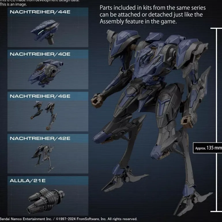 BANDAI 30MM Armored Core VI Schneider Nachtreiher 40E STEEL HAZE Model Kit JAPAN
