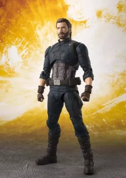 BANDAI S. H. Figuarts Avengers Captain America Infinity War Figure JAPAN