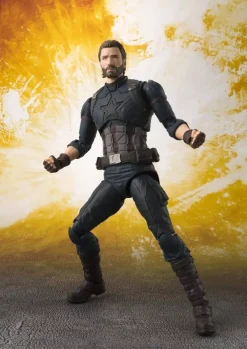 BANDAI S. H. Figuarts Avengers Captain America Infinity War Figure JAPAN