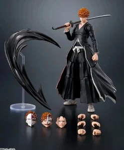BANDAI S.H.Figuarts BLEACH Ichigo Kurosaki Getsugatensho Action Figure JAPAN