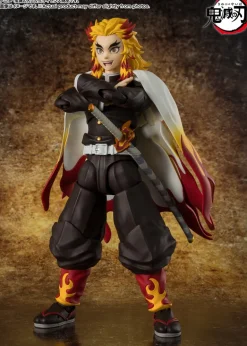 BANDAI S.H.Figuarts Demon Slayer Kyojuro Rengoku Action Figure JAPAN OFFICIAL