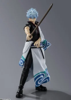 BANDAI S.H.Figuarts Gintama Gintoki Sakata Action Figure JAPAN OFFICIAL