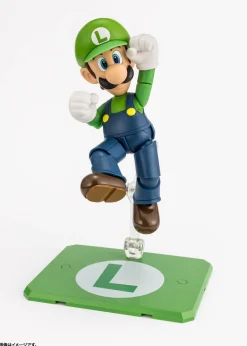 BANDAI S.H.Figuarts Super Mario Luigi Action Figure JAPAN OFFICIAL