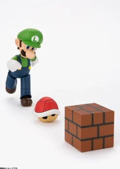 BANDAI S.H.Figuarts Super Mario Luigi Action Figure JAPAN OFFICIAL