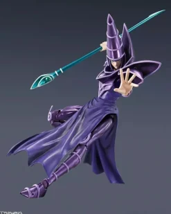 BANDAI S.H.MonsterArts Yu-Gi-Oh! Duel Monsters Dark Magician Action Figure JAPAN