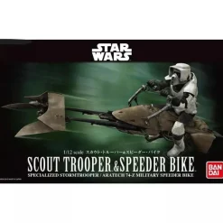 BANDAI Star Wars Return of the Jedi Scout Trooper & Speeder Bike Model Kit JAPAN