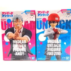 Banpresto Undead Unluck Andy & Fuuko Izumo Set Figure JAPAN OFFICIAL