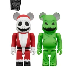 BE@RBRICK Nightmare Before Christmas Santa Jack&Oogie Boogie 2PCS Action Figure