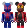 BE@RBRICK SPIDER-MAN 2099 & SPIDER-WOMAN 2PCS Set Action Figure JAPAN OFFICIAL