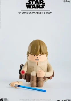 Blitzway SML Star Wars Luke Skywalker and Yoda Figure JAPAN OFFICIAL