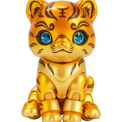 Bronze Tiger Talisman with Gold Inscription Jin Fuzai Action Figure JAPAN