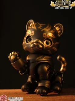 Bronze Tiger Talisman with Gold Inscription Fuzi Action Figure JAPAN