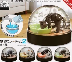 Cat Sand Snow Globe Ver.2 All 4 Types Figure Capsule Toy JAPAN OFFICIAL