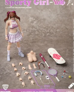 CFTOYS CRAZY FIGURE LT005 Sporty girl YOYO 1/12 Action Figure JAPAN OFFICIAL