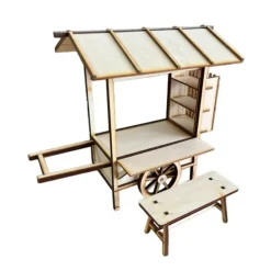 Cobaanii Mokei Kobo Food cart 1/12 Model Kit JAPAN OFFICIAL