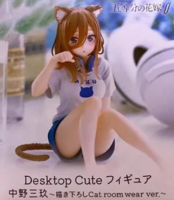 Desktop Cute The Quintessential Quintuplets Miku Nakano Cat Room Wear Figure
