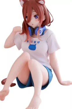 Desktop Cute The Quintessential Quintuplets Miku Nakano Cat Room Wear Figure