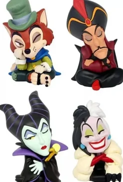 Disney Villains Katazun Fig. Part 2 All 4 type Set Figure Capsule Toy JAPAN