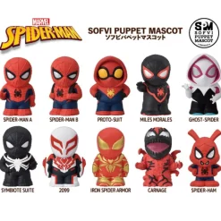 Ensky Spider-Man Soft Vinyl Puppet Mascot 10Pack BOX Figure JAPAN OFFICIAL