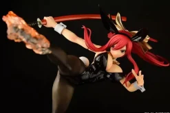 Fairy Tail Erza Scarlet High Kick ver. Black Bunny 1/6 Figure JAPAN OFFICIAL