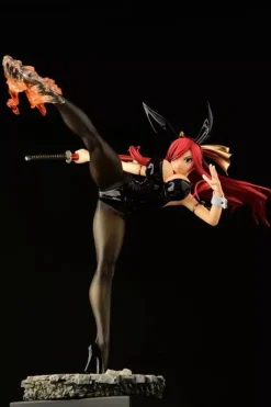 Fairy Tail Erza Scarlet High Kick ver. Black Bunny 1/6 Figure JAPAN OFFICIAL