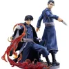 Fullmetal Alchemist Roy Mustang & Maes Hughes Figure JAPAN OFFICIAL