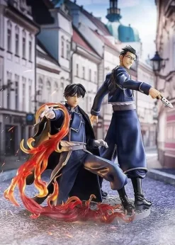 Fullmetal Alchemist Roy Mustang & Maes Hughes Figure JAPAN OFFICIAL