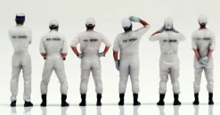 Genco Patlabor 2nd Special Vehicles Maintenance Crew Set of 6 1/60 Figure JAPAN