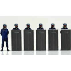 Genco Patlabor Riot Squad Set of 6 1/60 Figure JAPAN OFFICIAL