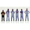 Genco Patlabor Shinohara Heavy Industry Employees Set of 6 1/60 Figure JAPAN