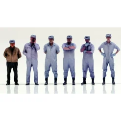Genco Patlabor Shinohara Heavy Industry Employees Set of 6 1/60 Figure JAPAN