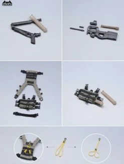 HASUKI Pocket Art Series PA006 Security Hiyo Reizei 1/12 Action Figure JAPAN