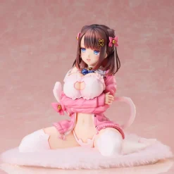 Katto Illustration Ribbon Hairpin Chan Nekorindou Illustration Figure JAPAN