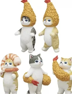 Kitan Club Mofusand Shrimp Nyan Figure Set of 5 Capsule Toy JAPAN OFFICIAL