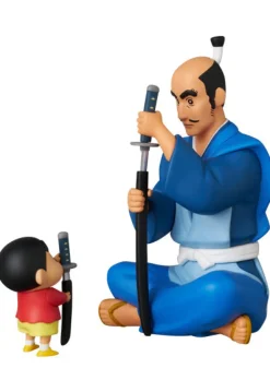 Medicom Toy UDF Crayon Shin-chan 5 Bushi no Kinchou Matabei and Shin-chan Figure