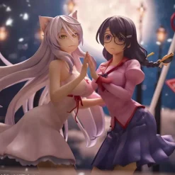 Nekomonogatari Tsubasa Hanekawa Set of 2 Figure JAPAN OFFICIAL