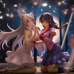Nekomonogatari Tsubasa Hanekawa Set of 2 Figure JAPAN OFFICIAL
