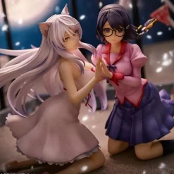 Nekomonogatari Tsubasa Hanekawa Set of 2 Figure JAPAN OFFICIAL
