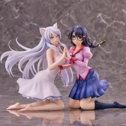 Nekomonogatari Tsubasa Hanekawa Set of 2 Figure JAPAN OFFICIAL