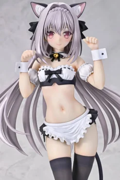 Q six Luna Sakurakouji Cat eared Maid 1/6 Figure JAPAN OFFICIAL