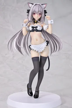 Q six Luna Sakurakouji Cat eared Maid 1/6 Figure JAPAN OFFICIAL