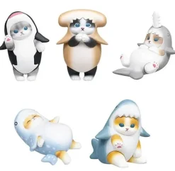 Qualia Shark Cat Mascot Figure All 5 Type Set Figure Capsule Toy JAPAN OFFICIAL