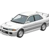 RakuPla Snap Car No.04-SW Lancer GSR Evolution III 1995 Scotia White Model Kit