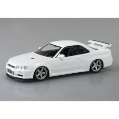 RakuPla Snap Kit No.12CU-WP Nissan R34 Skyline GT-R White Pearl Model Kit JAPAN