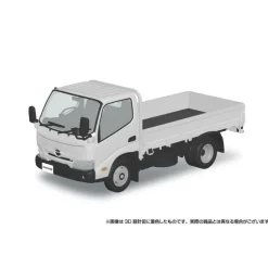 RakuPla Snap Kit No.23-WE Hino Dutro Flat Body White 1/32 Model Kit JAPAN